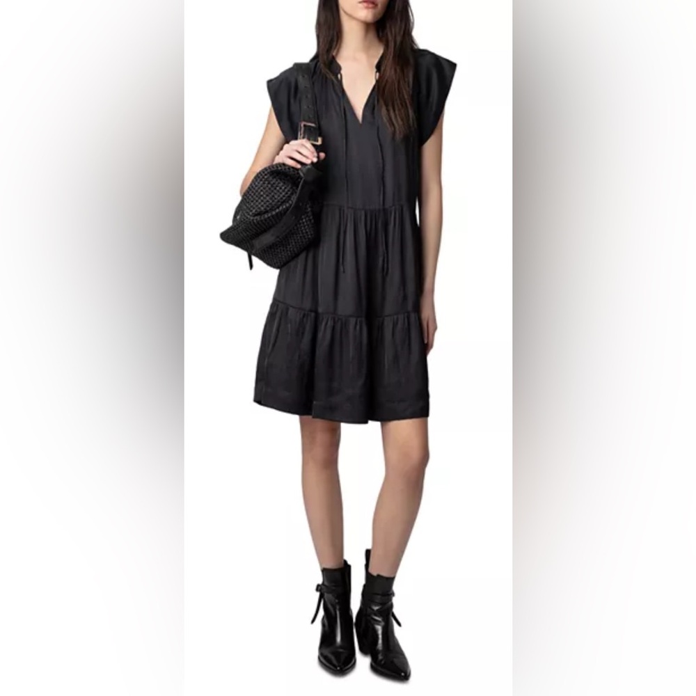 Zadig & Voltaire Tiered Satin Dress